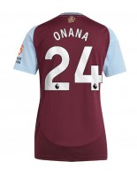 Ženske Nogometnih dresov Aston Villa Amadou Onana #24 Domači 2024-25 Kratki rokavi